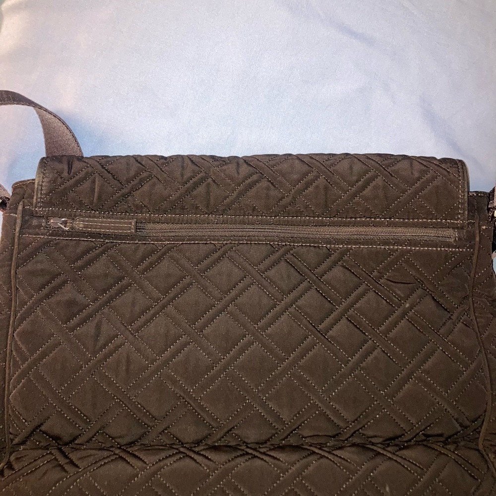 Vera Bradley Quilted Brown Messenger Bag - Picture 2 of 14